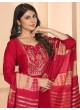 Red Silk Readymade Salwar Kameez Embroidered RANGOLI VOL-2 3195 Red Silk Readymade Salwar Kameez Embroidered RANGOLI VOL-2 3195
