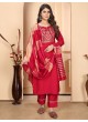 Red Silk Readymade Salwar Kameez Embroidered RANGOLI VOL-2 3195 Red Silk Readymade Salwar Kameez Embroidered RANGOLI VOL-2 3195