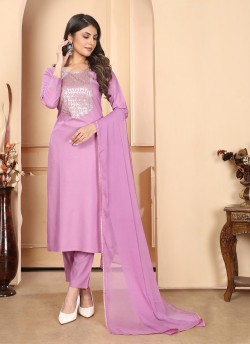 Light Pink Rayon Readymade Salwar Kameez | Heavy Embroidered RASHMI VOL-1 9002