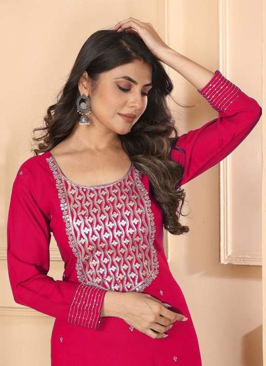 Rani Pink Rayon Readymade Salwar Kameez | Heavy Embroidered RASHMI VOL-1 9005 Rani Pink Rayon Readymade Salwar Kameez | Heavy Embroidered RASHMI VOL-1 9005
