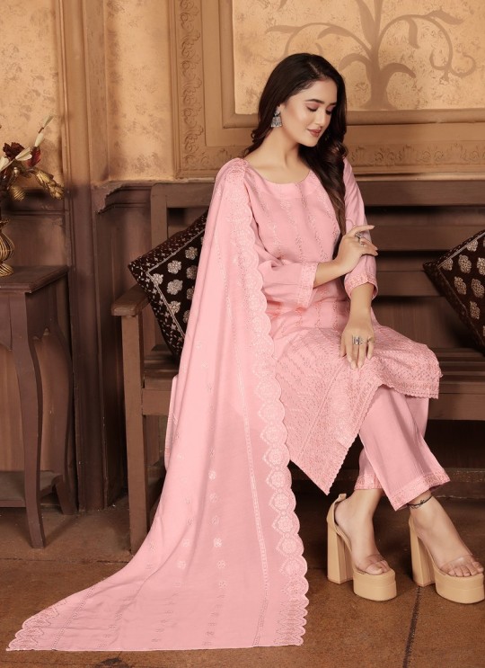 Peach Chanderi Readymade Salwar Kameez | Embroidery & Sequence RITU VOL-1 1322 Peach Chanderi Readymade Salwar Kameez | Embroidery & Sequence RITU VOL-1 1322