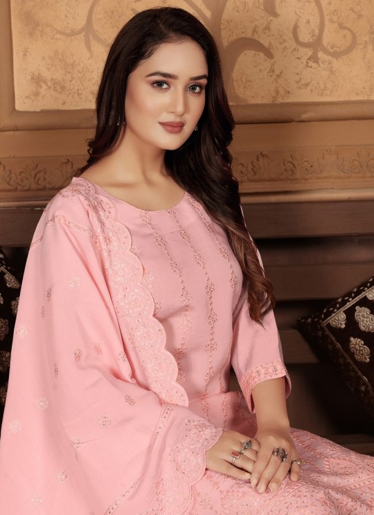 Peach Chanderi Readymade Salwar Kameez | Embroidery & Sequence RITU VOL-1 1322 Peach Chanderi Readymade Salwar Kameez | Embroidery & Sequence RITU VOL-1 1322