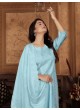 Sky Blue Chanderi Readymade Salwar Kameez | Embroidery & Sequence RITU VOL-1 1323 Sky Blue Chanderi Readymade Salwar Kameez | Embroidery & Sequence RITU VOL-1 1323