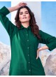 Green Cotton Readymade Shirt | Plain SHIRT VOL-1 2141