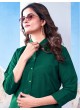 Green Cotton Readymade Shirt | Plain SHIRT VOL-1 2141