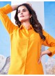 Mustard Cotton Readymade Shirt | Plain SHIRT VOL-1 2142