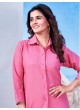 Pink Cotton Readymade Shirt | Plain SHIRT VOL-2 2146