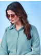 Sky Blue Cotton Readymade Shirt | Plain SHIRT VOL-3 2149