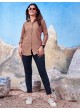 Brown Cotton Readymade Shirt | Plain SHIRT VOL-3 2151