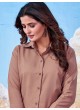 Brown Cotton Readymade Shirt | Plain SHIRT VOL-3 2151