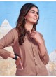 Brown Cotton Readymade Shirt | Plain SHIRT VOL-3 2151