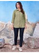 Mehendi Cotton Readymade Shirt | Plain SHIRT VOL-3 2152
