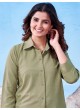 Mehendi Cotton Readymade Shirt | Plain SHIRT VOL-3 2152