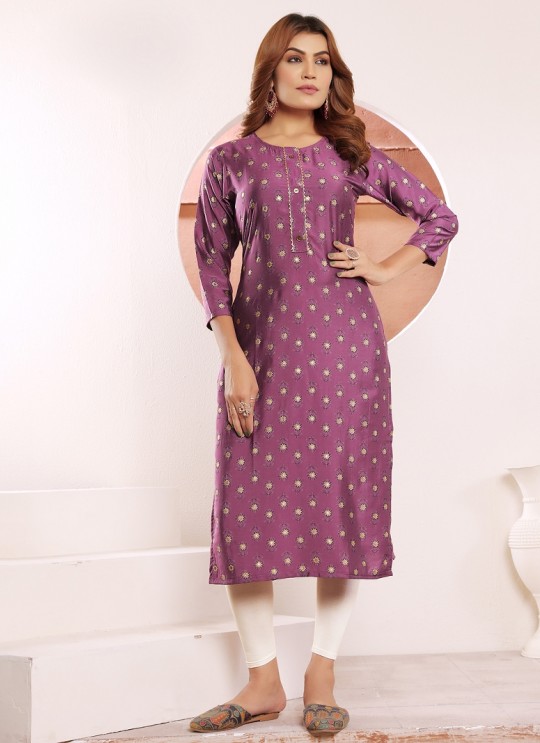 Light Purple Viscose Maslin Readymade Kurti | Digital Print STAR VOL-1 5111 Light Purple Viscose Maslin Readymade Kurti | Digital Print STAR VOL-1 5111