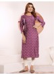 Light Purple Viscose Maslin Readymade Kurti | Digital Print STAR VOL-1 5111 Light Purple Viscose Maslin Readymade Kurti | Digital Print STAR VOL-1 5111
