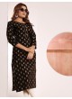Black Viscose Maslin Readymade Kurti | Digital Print STAR VOL-1 5113 Black Viscose Maslin Readymade Kurti | Digital Print STAR VOL-1 5113