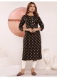 Black Viscose Maslin Readymade Kurti | Digital Print STAR VOL-1 5113 Black Viscose Maslin Readymade Kurti | Digital Print STAR VOL-1 5113