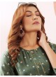 Olive Green Viscose Maslin Readymade Kurti | Digital Print STAR VOL-2 5115 Olive Green Viscose Maslin Readymade Kurti | Digital Print STAR VOL-2 5115