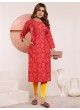 Rani Pink Viscose Kurti | Digital Print STAR VOL-3 5119
