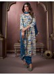 Teal Blue Multicolor Rayon Alia Cut Readymade Salwar Kameez Afgani Alia Vol-1 2227 Teal Blue Multicolor Rayon Alia Cut Readymade Salwar Kameez Afgani Alia Vol-1 2227