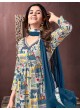 Teal Blue Multicolor Rayon Alia Cut Readymade Salwar Kameez Afgani Alia Vol-1 2227 Teal Blue Multicolor Rayon Alia Cut Readymade Salwar Kameez Afgani Alia Vol-1 2227