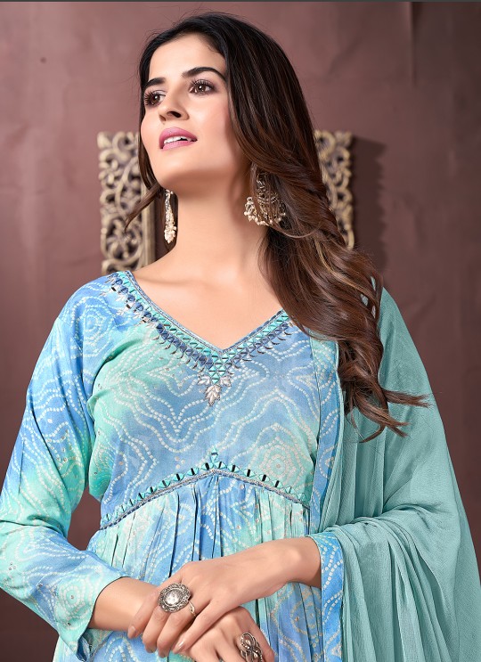 Sky Blue Rayon Alia Cut Readymade Salwar Kameez, Afgani Alia Vol-2 2231 Sky Blue Rayon Alia Cut Readymade Salwar Kameez, Afgani Alia Vol-2 2231