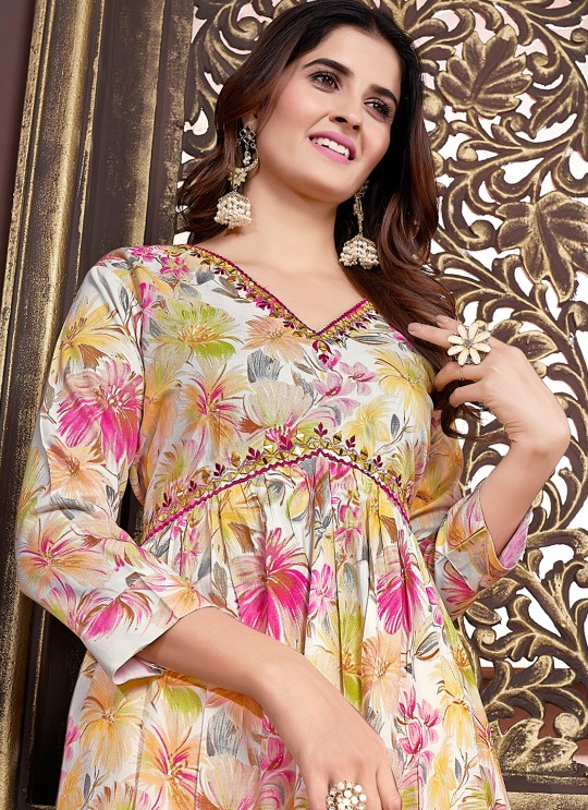 Yellow Rayon Alia Cut Readymade Salwar Kameez Afgani Alia Vol-3 2232 Yellow Rayon Alia Cut Readymade Salwar Kameez Afgani Alia Vol-3 2232