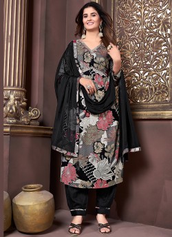 Black Rayon Alia Cut Readymade Salwar Kameez Afgani Alia Vol-3 2234