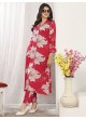 Rani Pink Riyon Readymade Co-ord Set | Digital Print WONDOR VOL-1 856 Rani Pink Riyon Readymade Co-ord Set | Digital Print WONDOR VOL-1 856