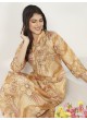 Peach Chanderi Readymade Co-ord Set | Digital Print WONDOR VOL-1 857 Peach Chanderi Readymade Co-ord Set | Digital Print WONDOR VOL-1 857