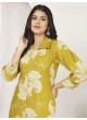 Mustard Riyon Readymade Co-ord Set | Digital Print WONDOR VOL-1 859