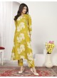 Mustard Riyon Readymade Co-ord Set | Digital Print WONDOR VOL-1 859