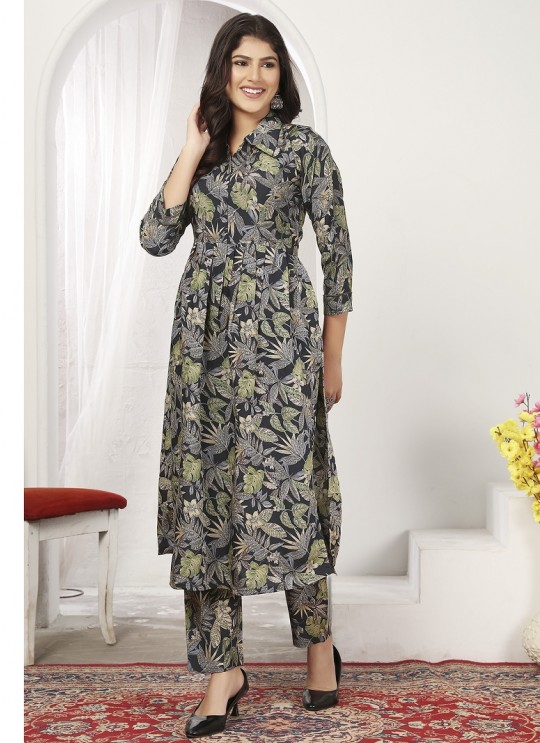 Black Riyon Readymade Co-ord Set | Digital Print WONDOR VOL-2 860 Black Riyon Readymade Co-ord Set | Digital Print WONDOR VOL-2 860