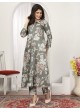 Grey Chanderi Readymade Co-ord Set | Digital Print WONDOR VOL-2 862 Grey Chanderi Readymade Co-ord Set | Digital Print WONDOR VOL-2 862
