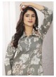 Grey Chanderi Readymade Co-ord Set | Digital Print WONDOR VOL-2 862 Grey Chanderi Readymade Co-ord Set | Digital Print WONDOR VOL-2 862