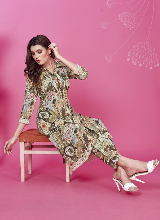Multicolor Rayon Readymade Co-ord Set | Digital Print WOW VOL-1 813 A Multicolor Rayon Readymade Co-ord Set | Digital Print WOW VOL-1 813 A