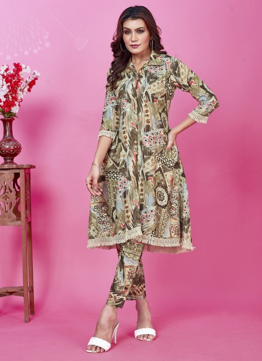 Multicolor Rayon Readymade Co-ord Set | Digital Print WOW VOL-1 813 A Multicolor Rayon Readymade Co-ord Set | Digital Print WOW VOL-1 813 A