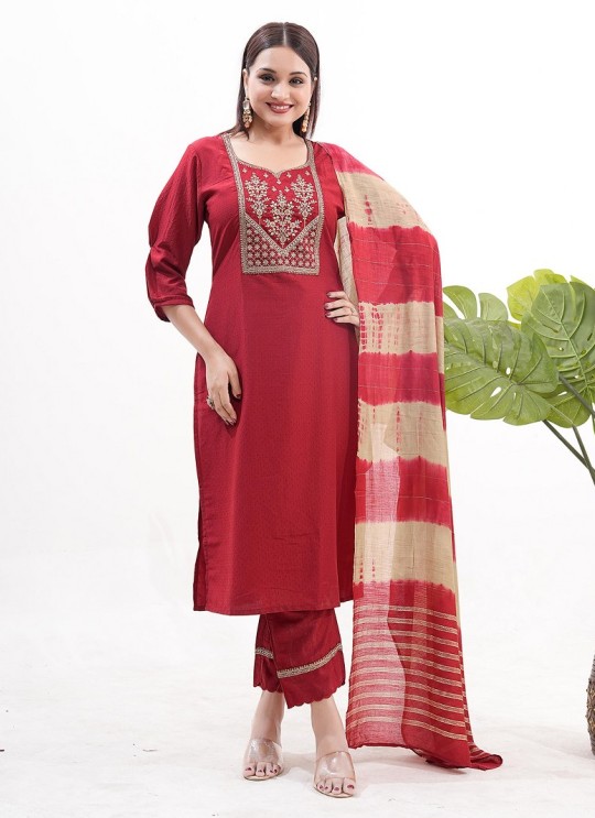Maroon Silk Readymade Salwar Kameez | Heavy Sequence Embroidery YARA VOL-1 9007 Maroon Silk Readymade Salwar Kameez | Heavy Sequence Embroidery YARA VOL-1 9007