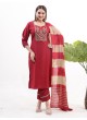Maroon Silk Readymade Salwar Kameez | Heavy Sequence Embroidery YARA VOL-1 9007 Maroon Silk Readymade Salwar Kameez | Heavy Sequence Embroidery YARA VOL-1 9007