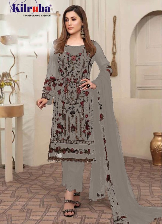 Beige Georgette Embroidered Pakistani Shalwar SC/019579