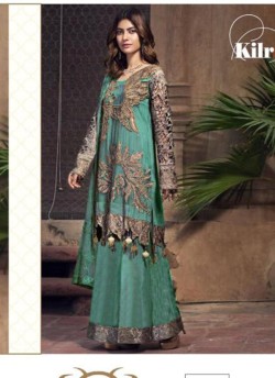 Green Georgette Embroidered Pakistani Salwar Kameez SC/017689