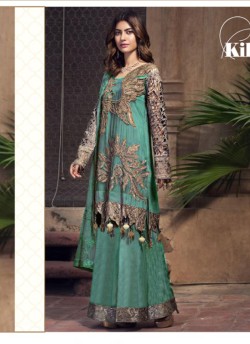 Jannat Attraction 11002 Colours BY Kilruba 11002A Teal Green Designer Pakistani Shalvar Kameez SC/017689