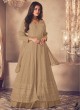 122-3 Colours By Kilruba Georgette Beige Embroidered Skirt Kameez