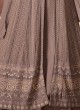 122B Colours By Kilruba Georgette Brown Embroidered Skirt Kameez 122B Colours By Kilruba Georgette Brown Embroidered Skirt Kameez
