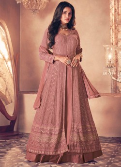 122D Colours By Kilruba Georgette Gajari Embroidered Skirt Kameez