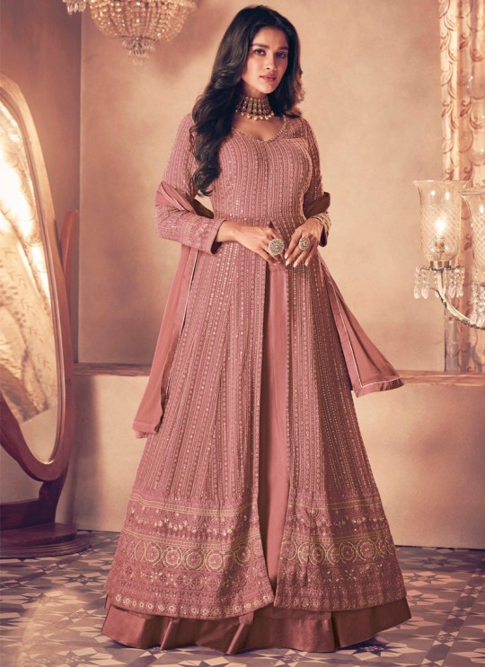 122D Colours By Kilruba Georgette Gajari Embroidered Skirt Kameez 122D Colours By Kilruba Georgette Gajari Embroidered Skirt Kameez