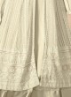 122N Colours By Kilruba Georgette Cream Embroidered Skirt Kameez