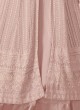 122O Colours By Kilruba Georgette Pink Embroidered Skirt Kameez