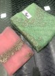 Green Organza Designer Pant Style Suit Mix Hit Suits By Kilruba SC013310