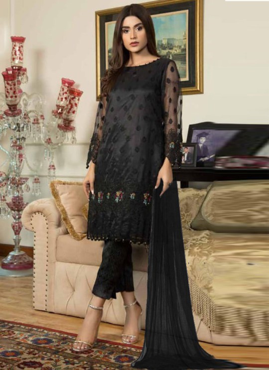 Jannat Formal Collection Vol 2 By Kilruba 22004 Black Net Pakistani Suit For Eid 2021 SC/017297